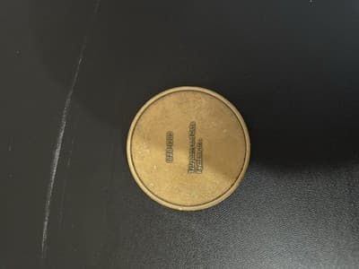 Vintage TDS 20 Years of Excellent Service Brass Medal 1969–1989 - Thumbnail 4