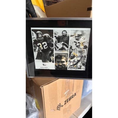 Franco Harris Pittsburgh Steelers Framed Photo Collage Super Donut 10x12