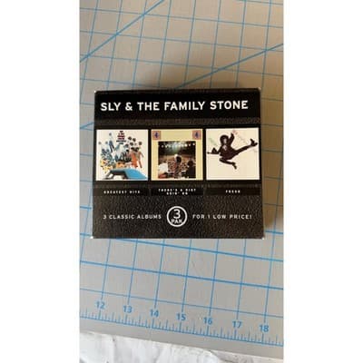 Sly & The Family Stone 3 Classic Albums CD Box Set Greatest Riot Goin On Fresh