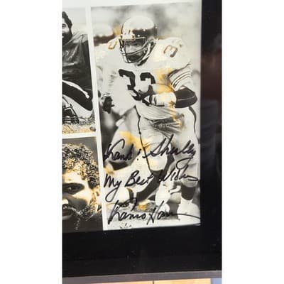 Franco Harris Pittsburgh Steelers Framed Photo Collage Super Donut 10x12 - Thumbnail 3
