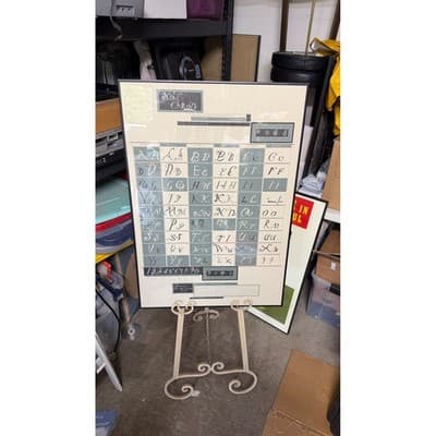 Vintage Emigre Not Caslon Typography Poster Mark Andresen 1995 Framed 23x33 - Thumbnail 2