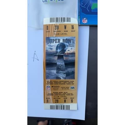 Super Bowl XLIII 2009 Tampa Bay Tickets Lanyards and Game Day Guide Set NFL - Thumbnail 8