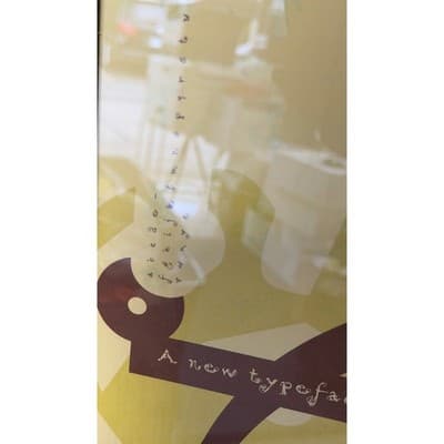 Emigre Fonts Motion Typeface Poster Elisabeth Charman Frank Heine Framed 22x33 - Thumbnail 6