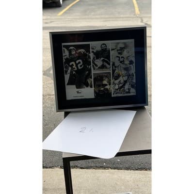 Franco Harris Pittsburgh Steelers Framed Photo Collage Super Donut 10x12 - Thumbnail 8