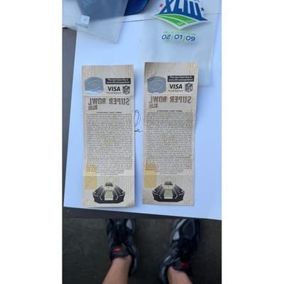 Super Bowl XLIII 2009 Tampa Bay Tickets Lanyards and Game Day Guide Set NFL - Thumbnail 12
