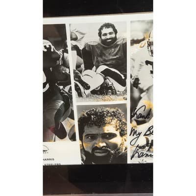 Franco Harris Pittsburgh Steelers Framed Photo Collage Super Donut 10x12 - Thumbnail 4