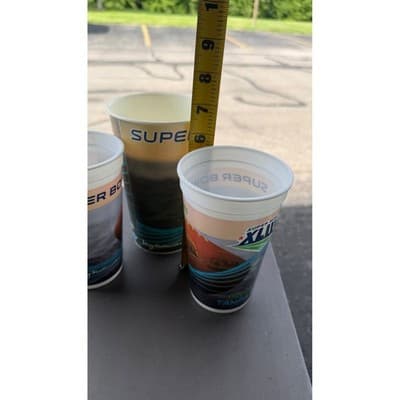 NFL Super Bowl XLIII Tampa Bay 2009 Souvenir Plastic Cups Set of 3 XLIII Logo - Thumbnail 7