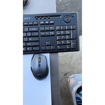 Acer Wired Multimedia Keyboard with Volume Dial and Logitech Wireless Mouse Bund - Thumbnail 5