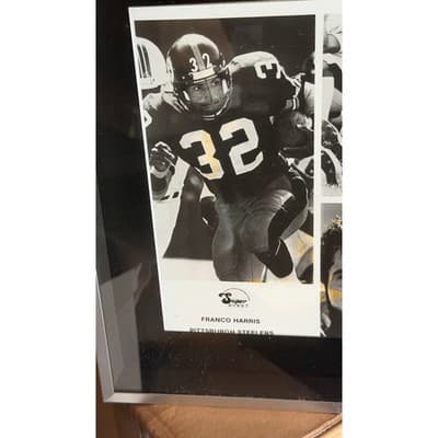 Franco Harris Pittsburgh Steelers Framed Photo Collage Super Donut 10x12 - Thumbnail 5