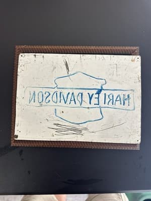Vintage Harley Davidson Motorcycles Metal Sign Sales Service Parts Accessories - Thumbnail 8