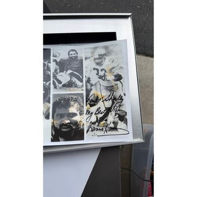 Franco Harris Pittsburgh Steelers Framed Photo Collage Super Donut 10x12 - Thumbnail 12