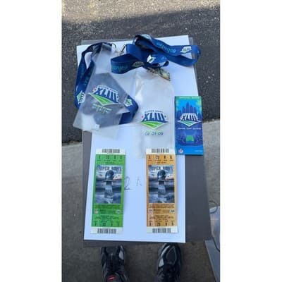 Super Bowl XLIII 2009 Tampa Bay Tickets Lanyards and Game Day Guide Set NFL - Thumbnail 6