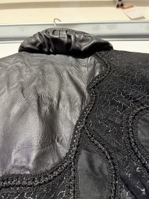 Norma Canada Vintage Black Leather Cargo Coat Women’s Medium Made in Canada - Thumbnail 10