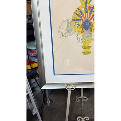Salvador Dali The American Martian Signed Artist Proof Lithograph Framed 31x39 - Thumbnail 7