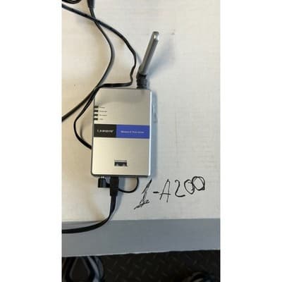 Linksys Wireless-G Print Server WPS54G Cisco Systems with Power Adapter & Cable - Thumbnail 3