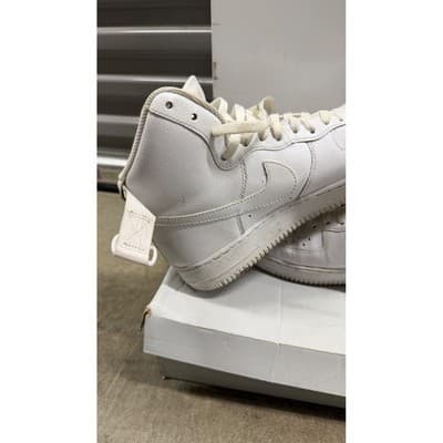 Nike Air Force 1 High 07 Triple White Leather Sneakers 315121-115 Mens 10.5 - Thumbnail 3