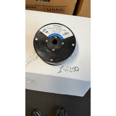 RadioShack 100ft Cat5 Network Cable 24AWG Solid Copper CMR In-Wall 278-0830