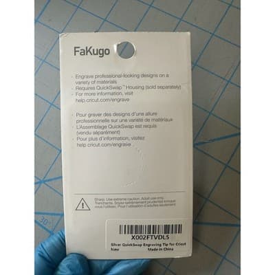 FaKugo Engraving Tip for Cricut Maker QuickSwap Drive Housing Silver Tip 41 - Thumbnail 4