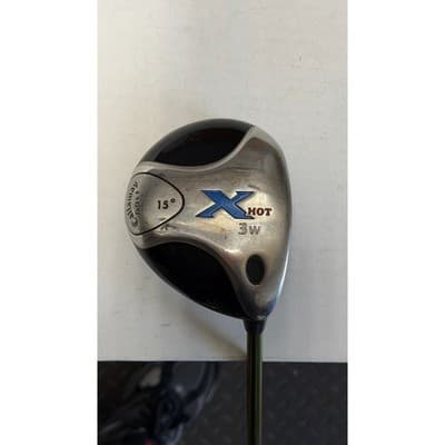 Callaway X Hot 3 Wood 15 Degree Fairway Wood Aldila NV 85-S Stiff Graphite Shaft - Thumbnail 2