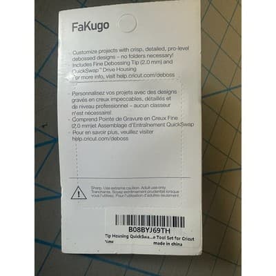 FaKugo Fine Debossing Tip and QuickSwap Housing for Cricut Maker 2.0mm Tool Set - Thumbnail 4
