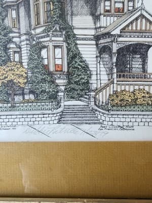 D.W. Patrick “Haas-Lilienthal House, San Francisco” Signed Print – 1979 - Thumbnail 2