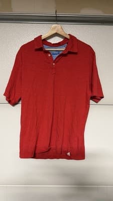 Tommy Bahama Red Polo Shirt Mens Size M Short Sleeve Casual Cotton - Thumbnail 5