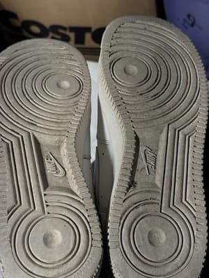 Nike Air Force 1 07 LV8 Double Air White Black Shoes 10.5 - Thumbnail 7