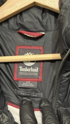 Timberland Thermo Fibre Puffer Jacket Black Women’s Size S Lightweight - Thumbnail 7