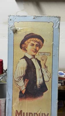 Vintage 1974 Murphy Harmonika Metal Advertising Sign 19х7 - Thumbnail 2