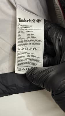 Timberland Thermo Fibre Puffer Jacket Black Women’s Size S Lightweight - Thumbnail 12