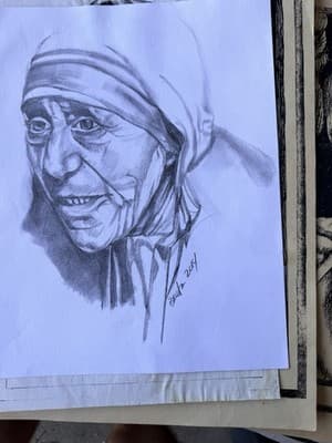 African Portrait Art Prints – Charcoal & Ink Style – Vintage Collection - Thumbnail 11