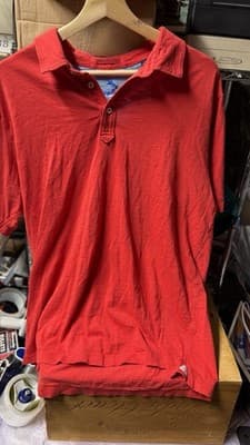 Tommy Bahama Red Polo Shirt Mens Size M Short Sleeve Casual Cotton - Thumbnail 13