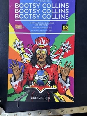 Lot of 3 Bootsy Collins, Charles White, The Bridge 2.1 Posters Lot Signed - Thumbnail 7