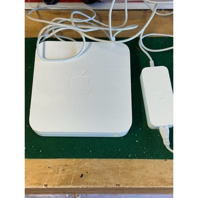 Apple AirPort Extreme Base Station A1354 Dual-Band Wi-Fi Router White 4th Gen - Thumbnail 3