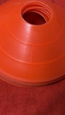 Set of 5 Orange Soccer Training Cones 7-8” Agility Marker - Thumbnail 5