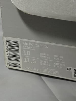 Size 10 - Nike Air Force 1 '07 Low Triple White - Thumbnail 4