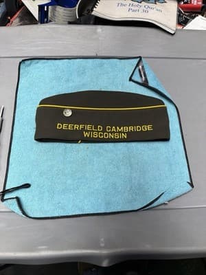 VFW 9424 Life Member Garrison Cap Deerfield Cambridge WI + Korean War Pin - Thumbnail 3