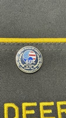 VFW 9424 Life Member Garrison Cap Deerfield Cambridge WI + Korean War Pin - Thumbnail 6
