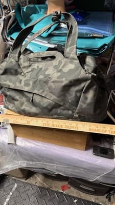 Eddie Bauer Camouflage Duffle Bag Gym Travel Carry On Camo One Size - Thumbnail 6