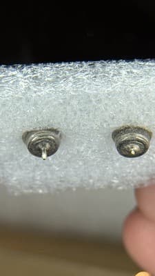 Vintage Cameo Style Stud Earrings Silver Tone Oval Lady Portrait - Thumbnail 8