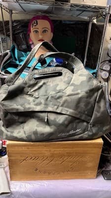 Eddie Bauer Camouflage Duffle Bag Gym Travel Carry On Camo One Size - Thumbnail 14