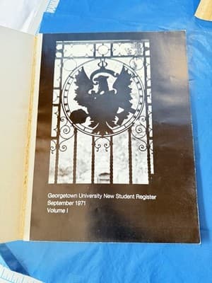 Vintage 1971 Georgetown University New Student Register Hardcover Directory - Thumbnail 5