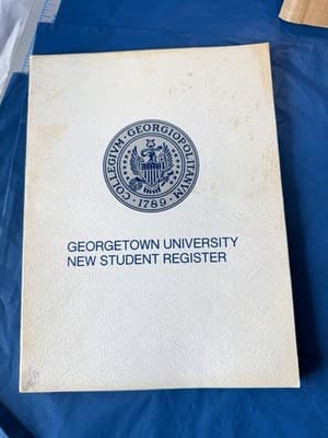 Vintage 1971 Georgetown University New Student Register Hardcover Directory - Thumbnail 2