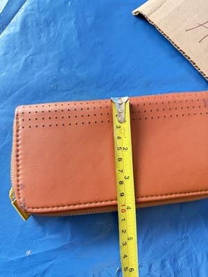 Coach Orange Zip Around Wallet Leather Organizer - Thumbnail 4
