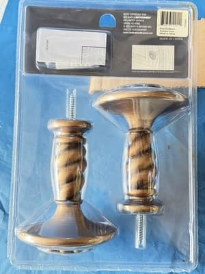 Palais Royale Valencia Curtain Holdback Pair Antique Gold New - Thumbnail 5