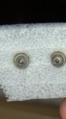 Vintage Cameo Style Stud Earrings Silver Tone Oval Lady Portrait - Thumbnail 7