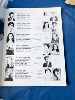 Vintage 1971 Georgetown University New Student Register Hardcover Directory - Thumbnail 3
