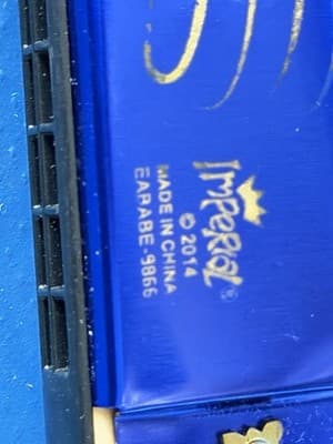 Imperial Blue Musical Notes Harmonica 2014 - Thumbnail 2