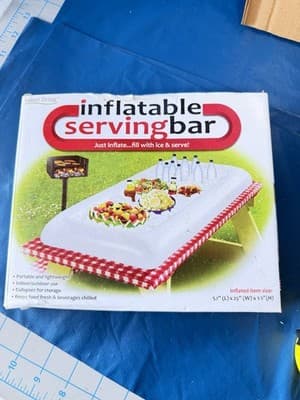 Inflatable Serving Bar Buffet Cooler Ice Food Drink Party Picnic 52x25