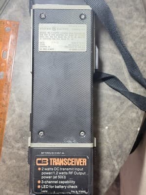 Vintage General Electric 3 Channel CB Transceiver GE Model 3-5979C - Thumbnail 6